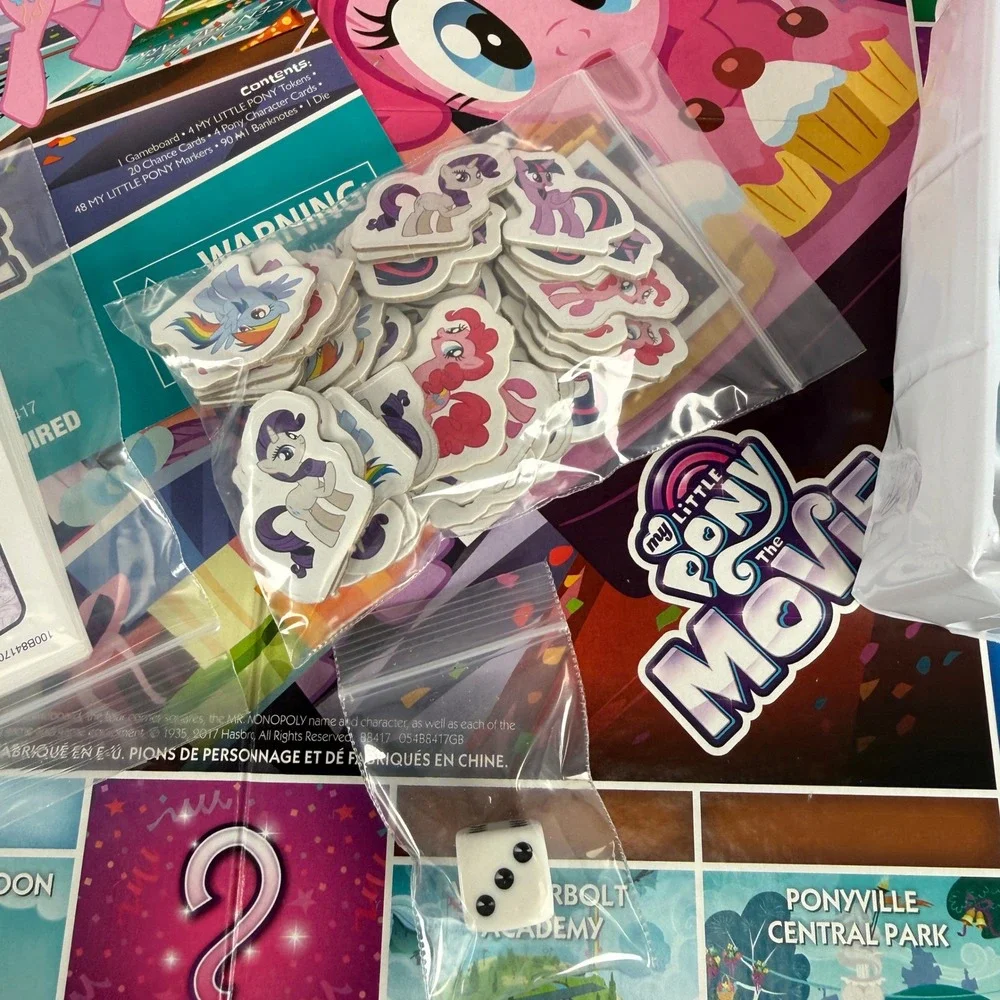 Hasbro Monopoly Junior My Little Pony The Movie Board Game B8417 Complete 2017